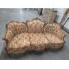 Image 2 : Fabulous MCM Floral And Wood 6' 2'' x 32'' x 38.5'' Sofa 