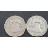 Image 2 : United States 1948-D & 1950 90% Silver Franklin Half Dollars - Face Value: $1.00