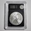 Image 3 : 2024 American Eagle 1 Oz 999 Fine Silver Round in Bradford Exchange Slabbed Authenticated BU