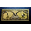 Image 1 : .999 GOLD FOIL U.S. $1 -SERIES 1899 BLACK EAGLE NOTE - IN PROTECTIVE SLEEVE