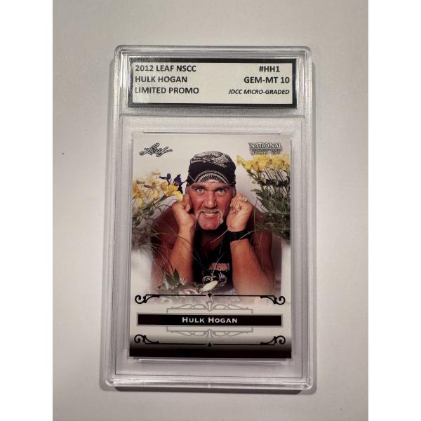 Rare 2012 Hulk Hogan Leaf Limited Promo Wrestling Card - Gem Mint 10 - Exceptional Card