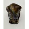 Image 5 : Adorable Degenhart Vintage Glass Dog Figurine- Dapper Gray Slag