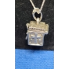 Image 3 : Vintage Sterling Silver Religious Prayer Box Necklace With Small Pearl Inside - Weight: 6.7g