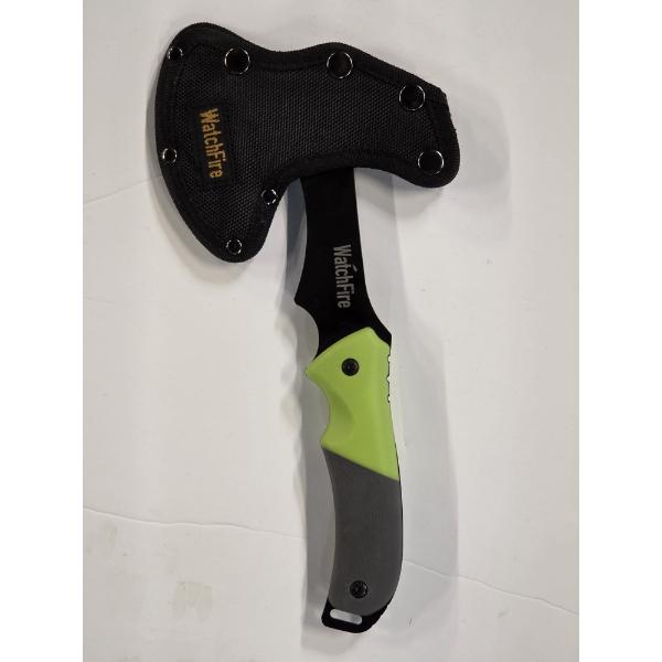Watchfire 11.5'' Coated Stainless Steel Spike Back Survival Camp Axe & Sheath 