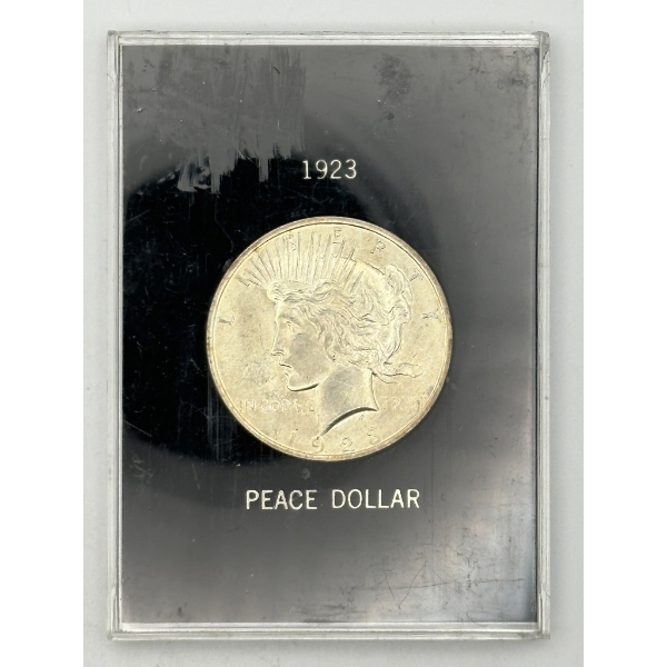 1923 Silver Peace Dollar in Holder