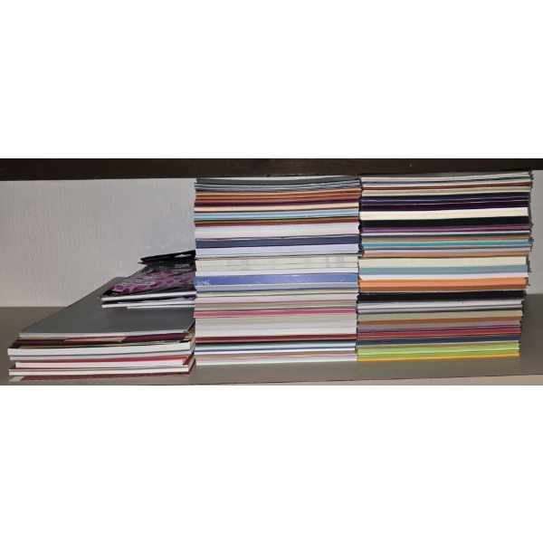 Large Assortment of Cardstock - Many Colors and Several Sizes