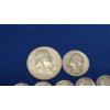 Image 2 : Assorted 90% Silver US Coins Including Franklin Half Dollar, Quarters & More -Face Value: $1.85