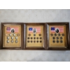 Image 1 : Lot of (3) Bicentennial Coin Displays - Full and Partially Filled