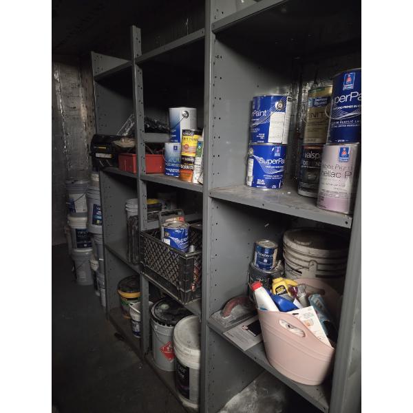 Pick Up Off Site- 115 Ely St. Alliance Oh.  Huge Paint Group & Paint Related Items, Metal Shelf