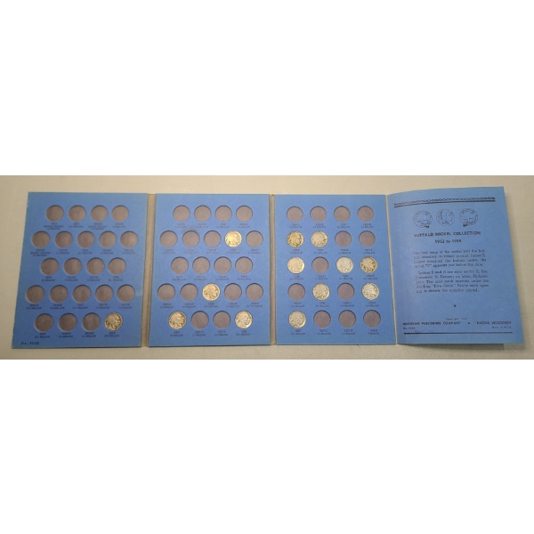United States Buffalo Nickels In Whitman Coin Album - Face Value: $0.65