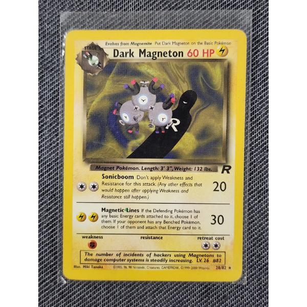 Dark Magneton 28/82 Non-Holo Rare Vintage Pokemon Trading Card