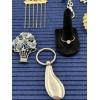 Image 4 : Costume Jewelry - Hair Pin/Comb - Keychains - Ring Size 10 - Necklace