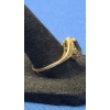 Image 4 : 14K Women's Gold Ring With Dark & Clear Colored Stones - Size 9 - Weight: 3.2g
