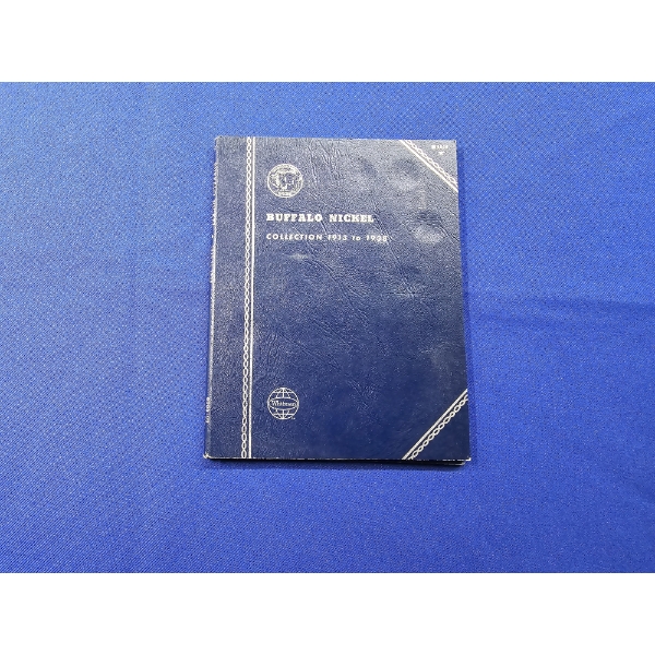 Coin Collecting Book - Buffalo Nickel Incomplete Collection 1913-1938 Coins Included FV: $.70