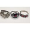 Image 3 : (5) Women's Sterling Silver Rings - Sizes 6/7 - Total Weight: 18.9g