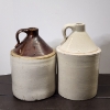 Image 1 : Two Smaller Vintage Stoneware Crocks ~ Both Unmarked ~ Likely One Gallon Crocks