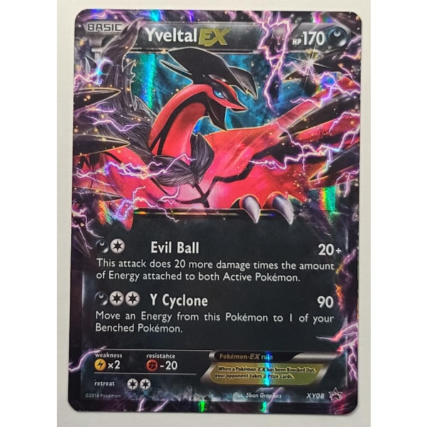 Yveltal EX (XY08) Holo Black Star Promo Pokemon Card