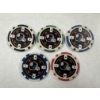 Image 2 : NFL Pittsburgh Steelers - Clay Poker Chip Set - Mint Condition - Complete Set 5 Chips