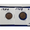 Image 8 : Assorted United States Lincoln Cents Including (1) 2025 Penny & (10) Assorted Years Wheat Pennies