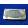 Image 2 : Sterling Silver Art Bar Commemorating 10th Anniversary of America in Space- TW: 65.3g