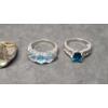 Image 4 : Assorted Sterling Silver Women's Rings - Weight: 21.6g
