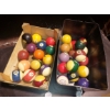 Image 4 : Pool Balls - Full Size - 1 Complete Set & 17 Extras Various Numbers - See Pics