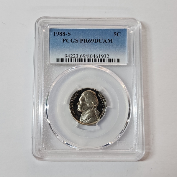 PCGS PR69DCAM United States 1988-S Jefferson Nickel 