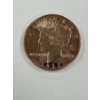 Image 1 : Limited Edition 1921 Peace Dollar Retro One Ounce .999 Fine Pure Copper Coin - Exceptional Coin