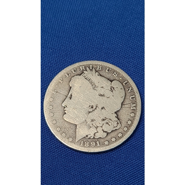 1891-O 90% Silver Morgan Dollar