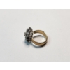 Image 4 : Stunning 10K Gold Cluster Ring - Size 6 - TW: 6.1g