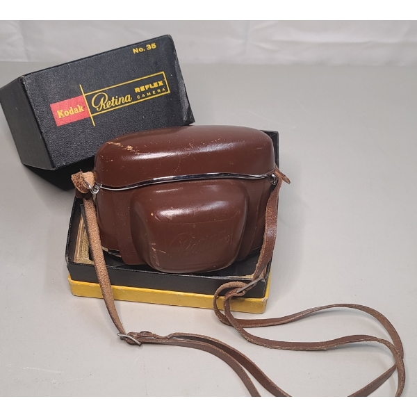 Vintage Kodak Retina Reflex with Synchro-Compur F/2.8 50mm Lens & Carrying Case