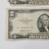Image 4 : Two United States Red Seal $2 Notes: 1928 D & 1953 - Face Value $4.00