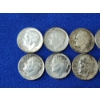 Image 2 : Lot of 10 Assorted Years Silver Roosevelt Dimes - 90% U.S. Silver - Face Value: $1.00