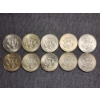 Image 4 : 10 Assorted 40% Silver Kennedy Half Dollars - $5 Face Value 