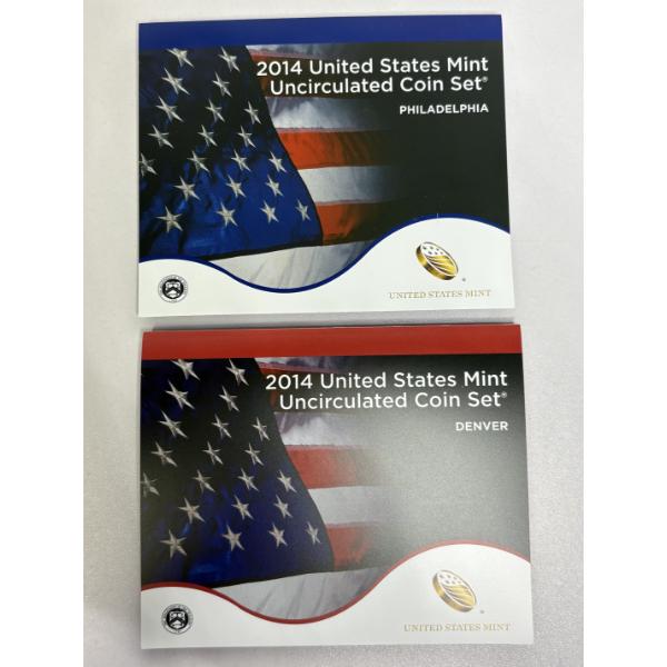 2014 P and D United States Mint Proof Sets, FV $13.82