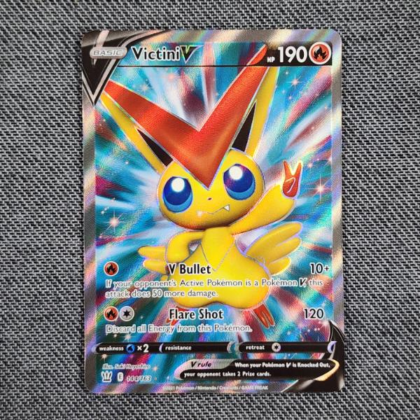 Victini V 114/163 Holo Rare Pokemon Trading Card 