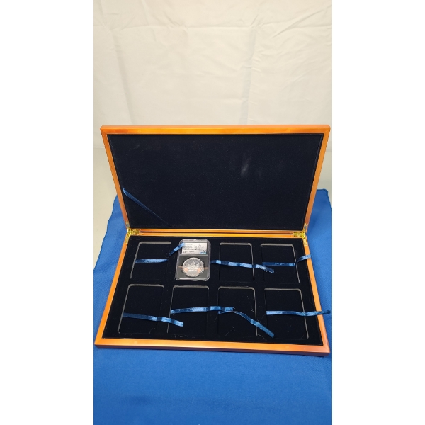 2019 NGC First Day Of Issue Modified PF 70 $5 1 oz 9999 Silver Canadian Maple Leaf- Signed W/ Case