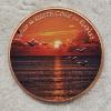 Image 1 : Coin Of Naples State Of Florida Flag Colorized .999 Fine Copper Round - 1 oz AVDP