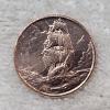 Image 1 : Ascension Island 2025 Sailing Ship Quarter Dollar 99.9% Fine Copper Coin - 1/4 oz ACW