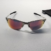 Image 2 : Vintage Oakley Wire Sunglasses 57-18 Polished Chrome Fire Iridium w/ Microfiber Bag