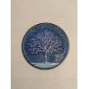 Image 4 : 1 AVDP Ounce .999 Fine Copper - Mintage 5000 - Serial No. 3543/5000 - Blue Sparkly Maple Leaf 