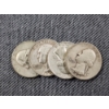 Image 1 : $1.00 Face Value in Assorted 90% Silver Washington Quarters