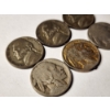 Image 3 : Six Assorted United States Nickels Featuring Three Silver Wartime Nickels & Three Buffalo Nickels!