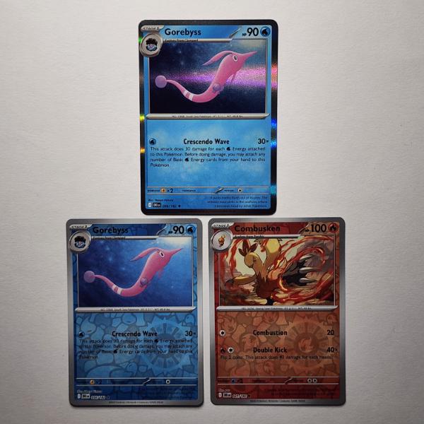 Three Assorted Reverse Holo & Holo Pokemon Trading Cards Including Two Rare's! ~ ALL NINT CONDITION!