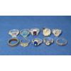 Image 1 : Assorted Silver COLORED Fashion Rings - See Photos For Sizing