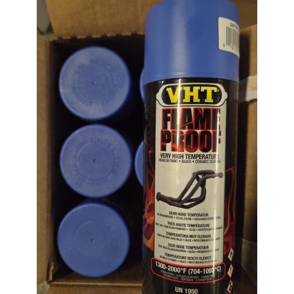 Six New Cans Of VHT High Temp Flat Blue Spray Paint