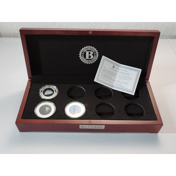 The Bradford Exchange Mint 50th Anniversary Apollo 13 Mission - 3 Coins in Set 