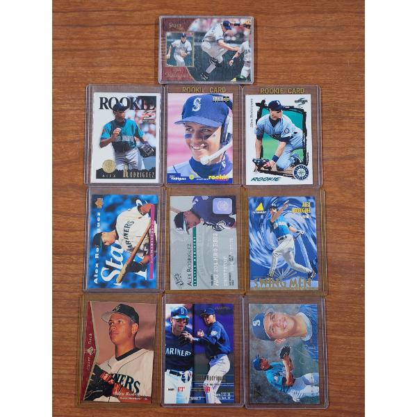 Ten Assorted Alex Rodriquez Baseball Trading Cards