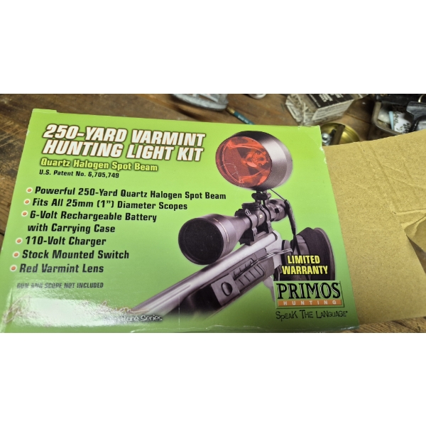 PICKUP IN CANTON -  VARMINT LIGHT KIT FOR RIFLE SPOTTING NIGHT TIME VISION