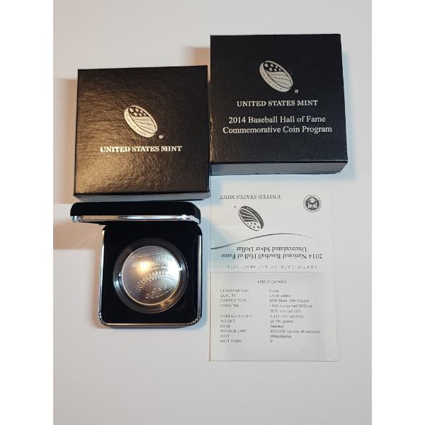 2014 Baseball Hall of Fame Commemorative Silver Coin - 26.730g